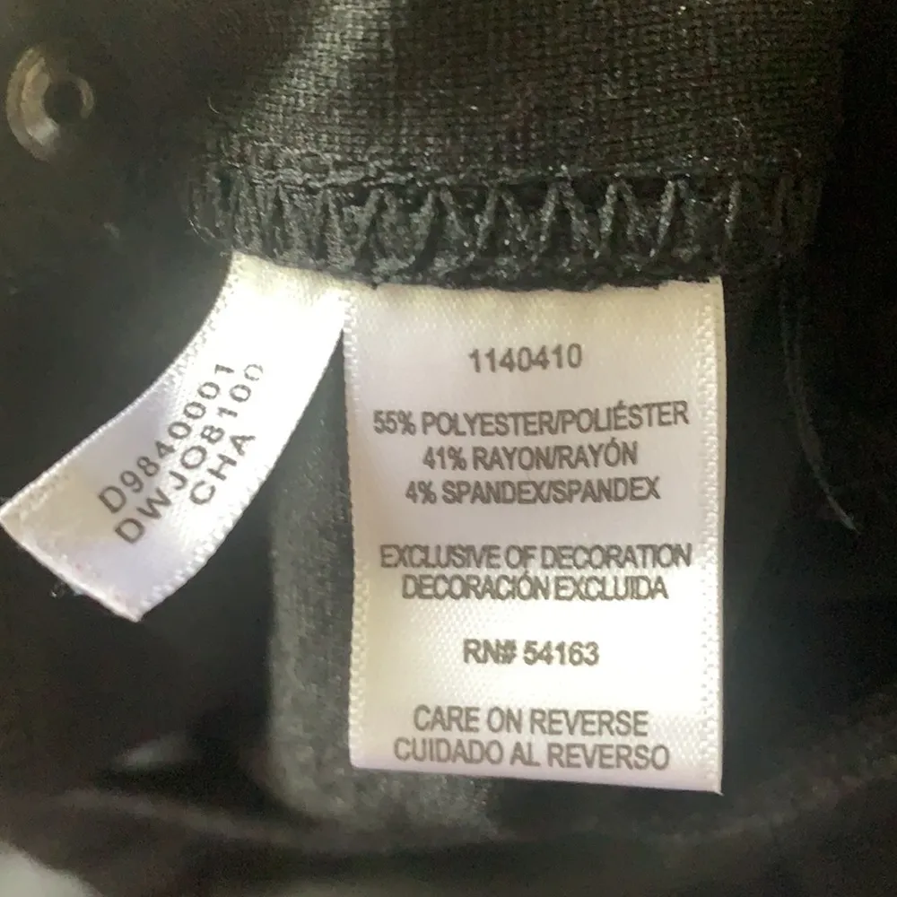 DKNY Pull On Straight Leg Black Pants Leggings - Image 8