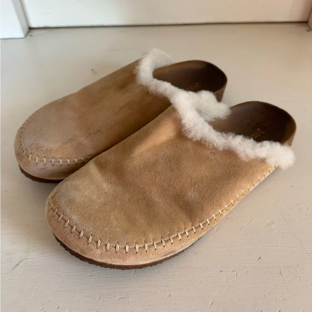 Jenni Kayne shearling lined Moc Clog size 37 (7) - Image 2