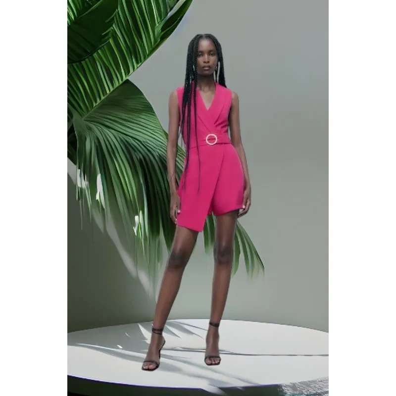 Zara Pink Blazer Jumpsuit‎ Dress Size Small - Image 10