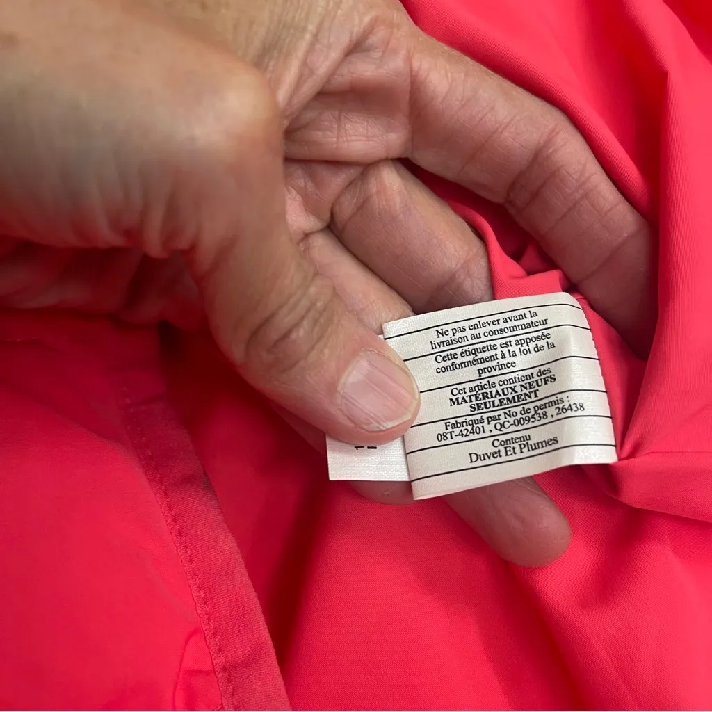 J Crew Women’s Full zip Quilted‎ Down puffer vest Size XXS PINK EUC  2XS - Image 7