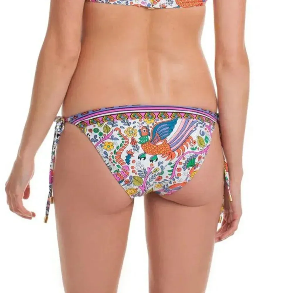 TRINA TURK Jungle Beach Tie Side Cheeky Bikini Bottom Swim Suit Separate NWT 12 - Image 2