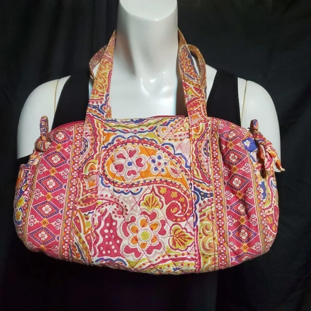 Jordan Accessories NYC Pink & Orange Paisley Bag Pink - Image 3