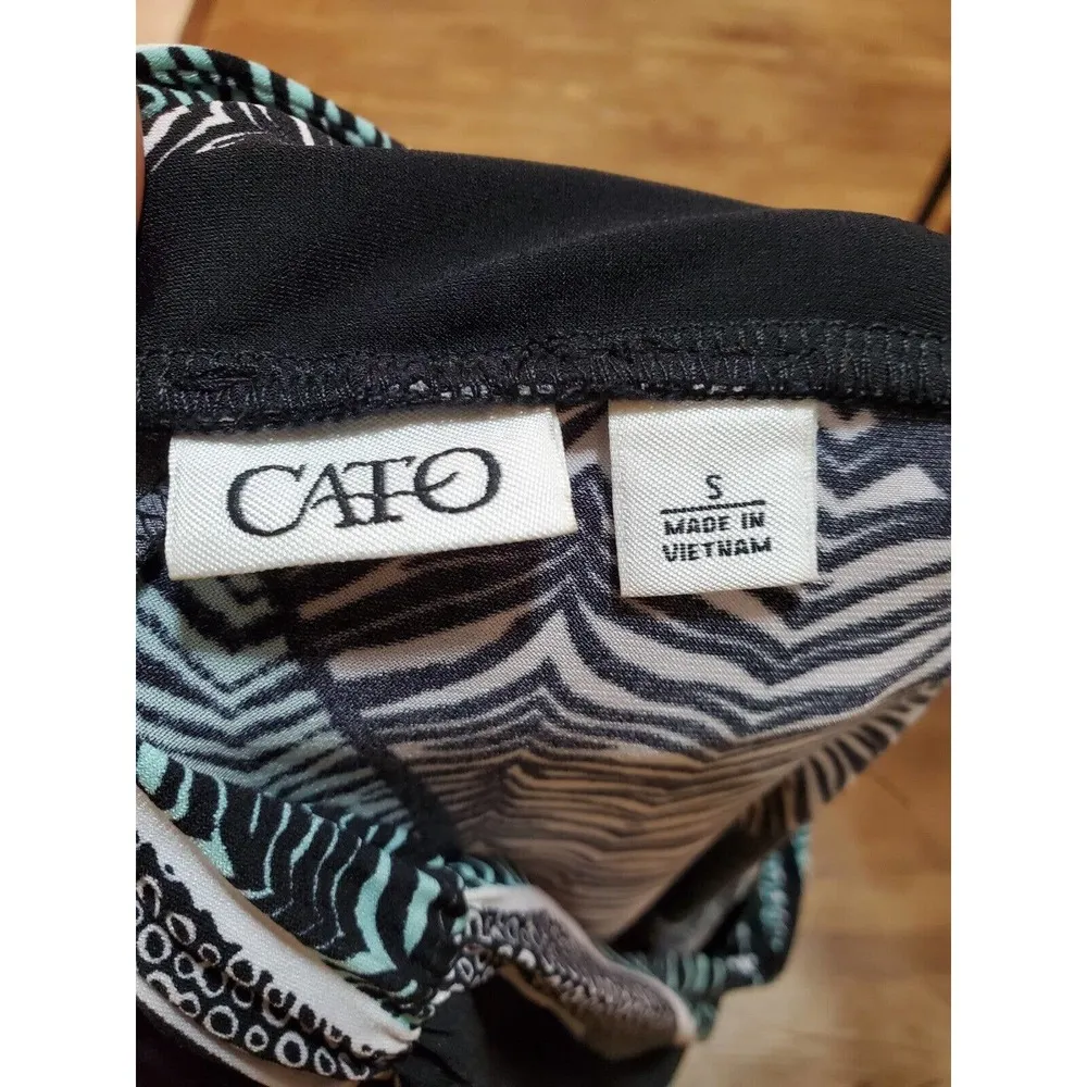 Cato Women's Polyester Mid Rise Wide Legs Comfort Waist Palazzo Pant Size S - Image 6