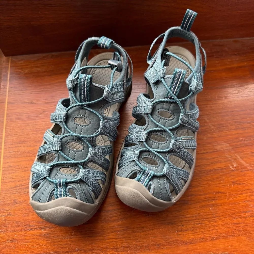 KEEN Women's Whisper Closed Toe Smoke Blue Washable Adventure Sandals 6.5 NIB - Image 2