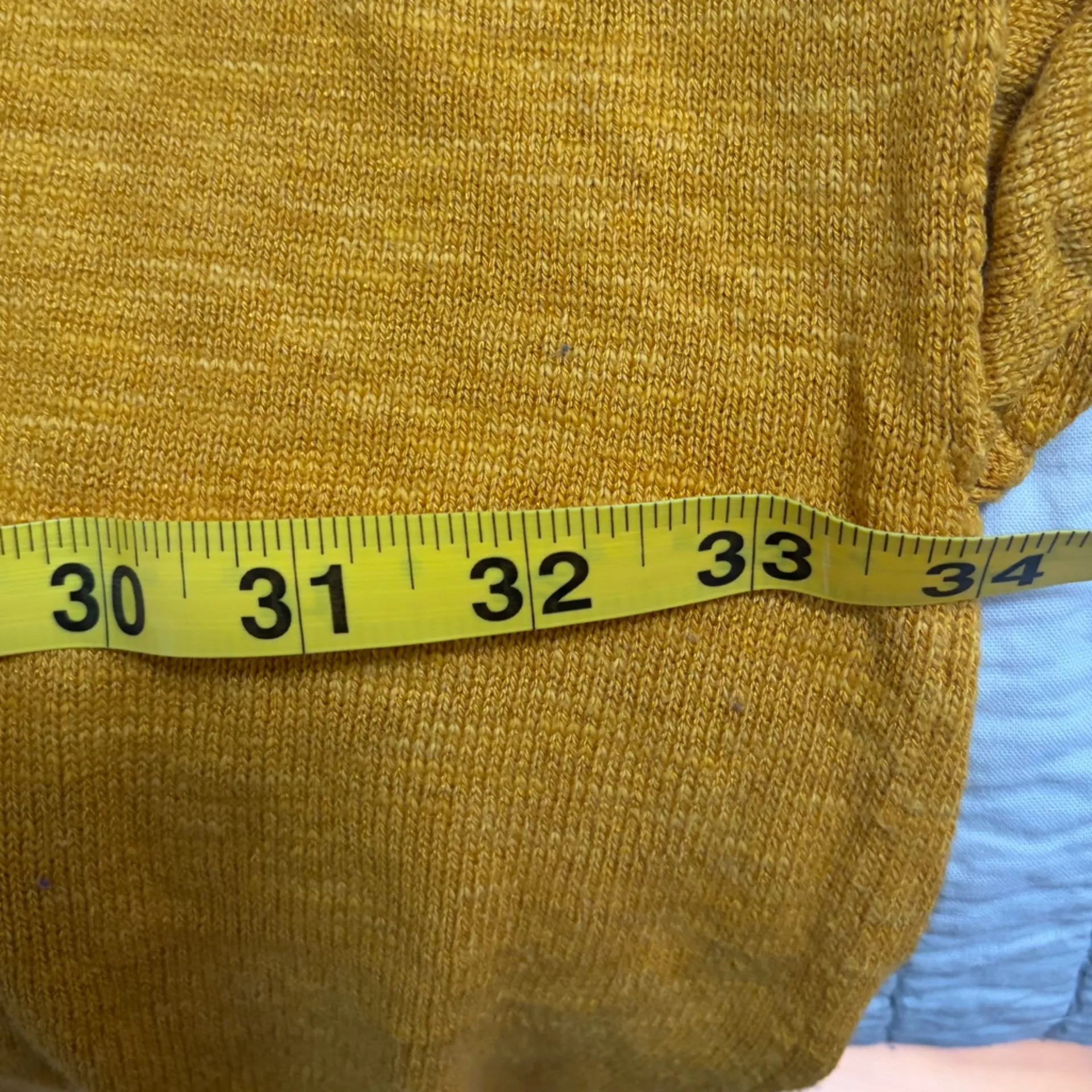 Free People Beach Mustard Top Size XL Oversized EUC - Image 4