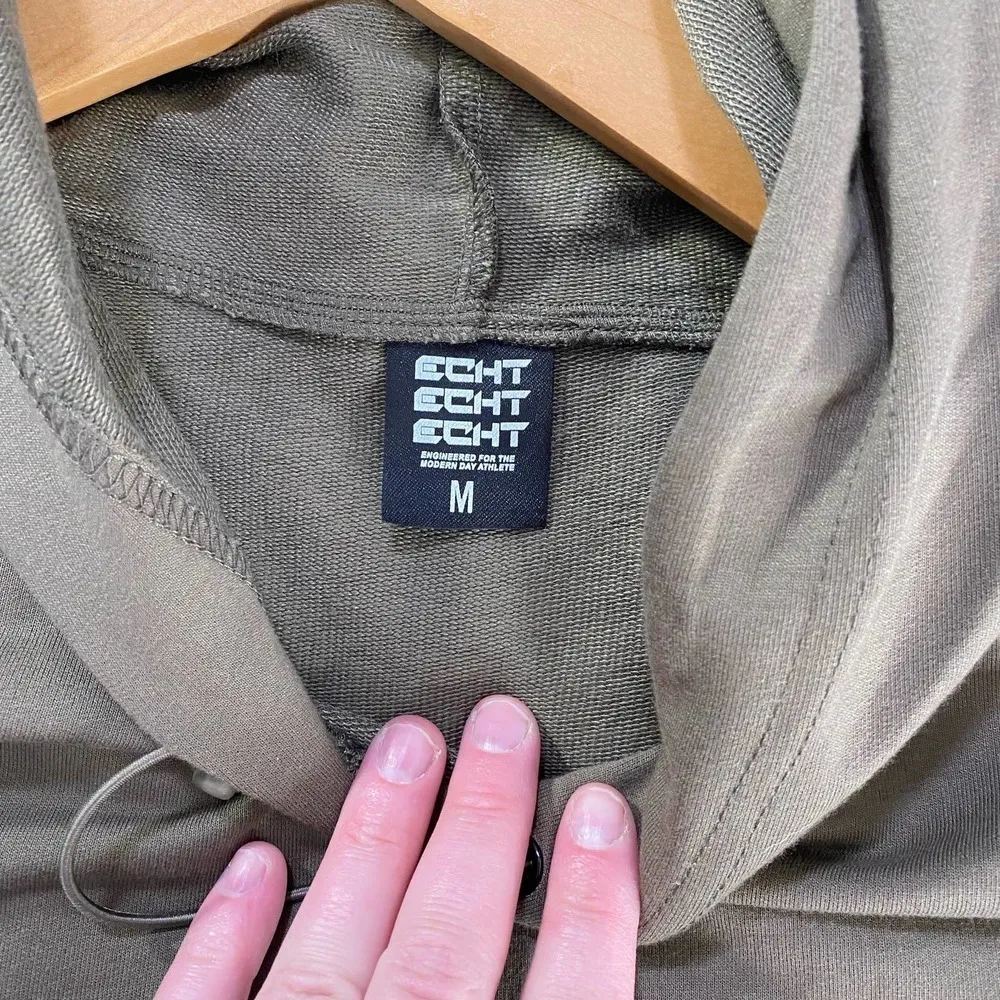 Women's Tan ECHT Athletic/Activewear Pullover Hoodie-Medium - Image 2