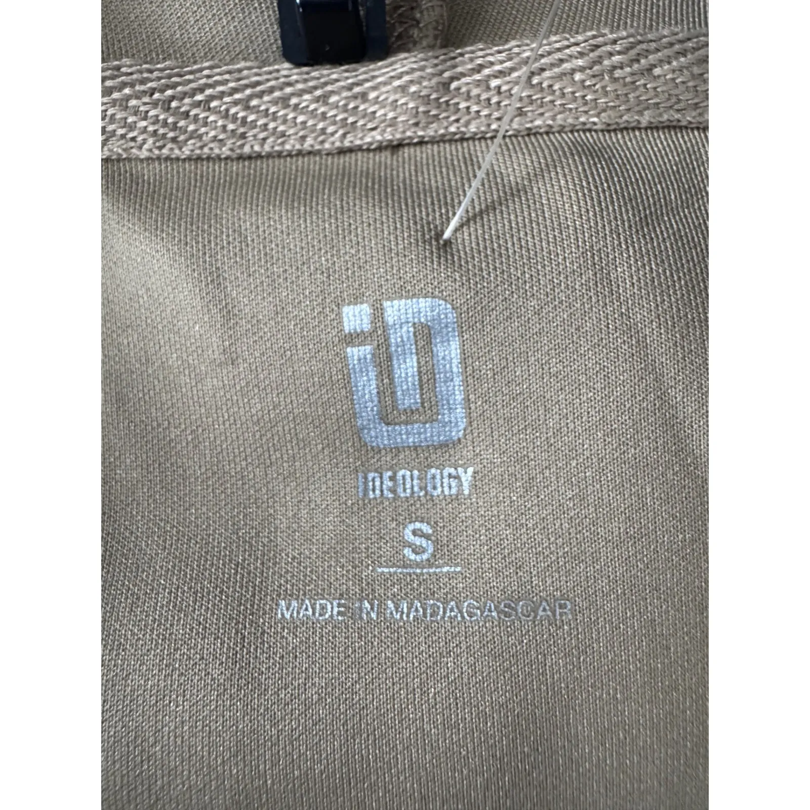 Ideology Women's Beige Quarter Zip Hoodie Sweatshirt Size Small Relaxed Fit - Image 5