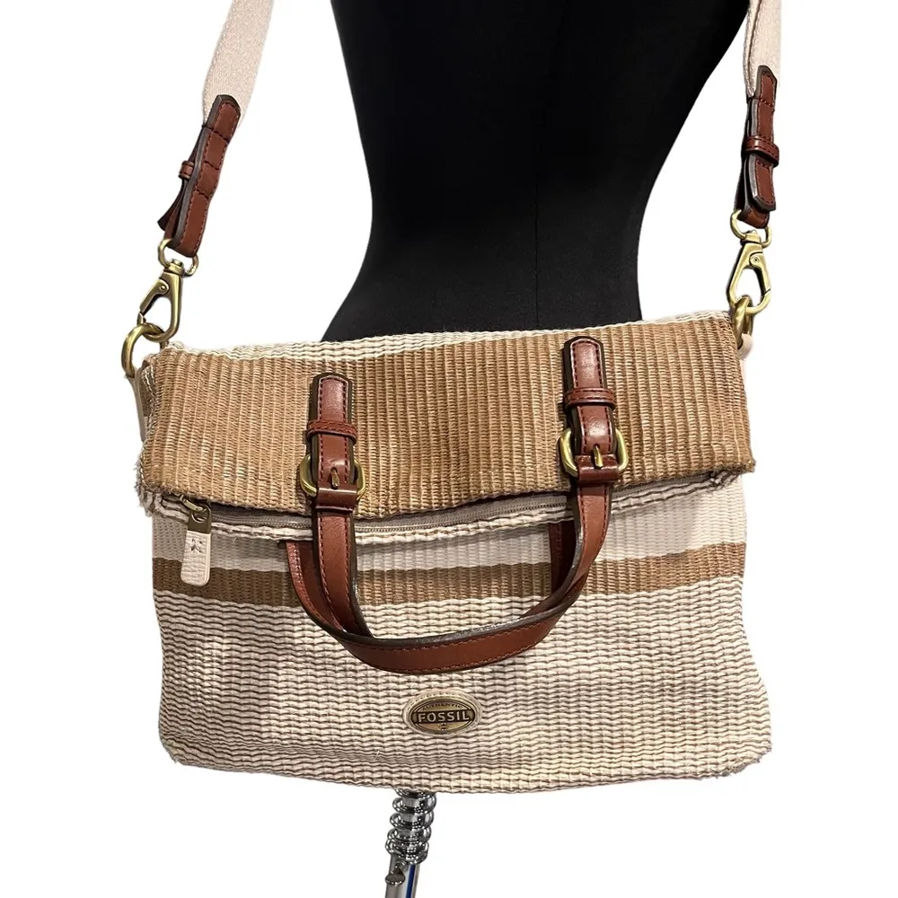 Fossil Explorer Foldover Tote Bag Purse - Image 10
