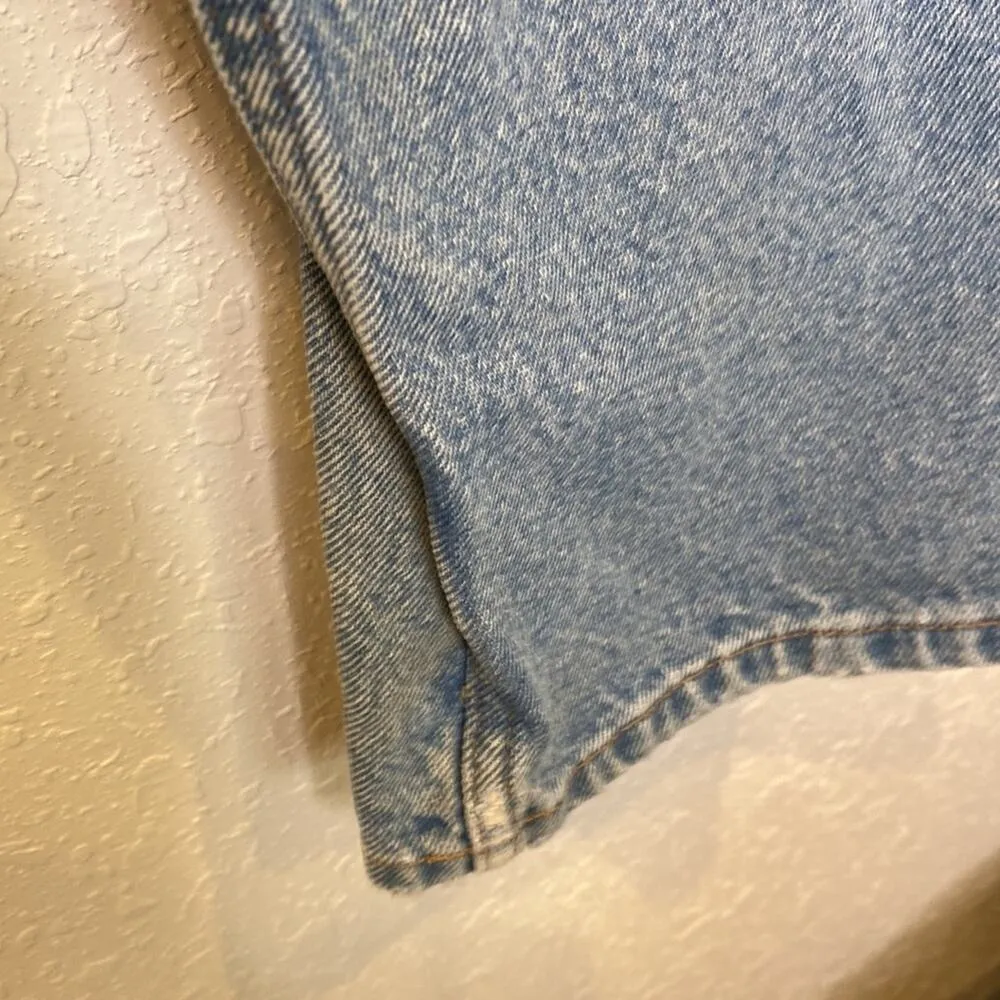 L.L. Bean Original Fit Natural Light Blue Straight Leg Denim Jeans Sz 16 M/T - Image 4