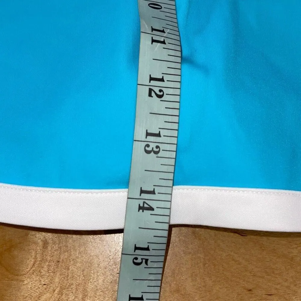 Addison Bay Womens Contrast Trim Rally Golf Tennis Athletic Skort Blue Medium NW - Image 7