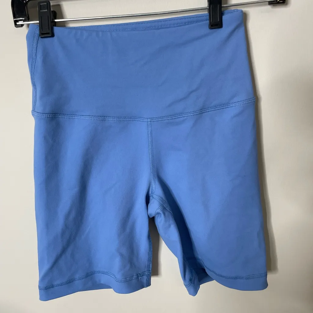 90 Degree By Reflex Women's Biker Athletic Shorts Blue Medium Excellent Cond Size XS - Image 3