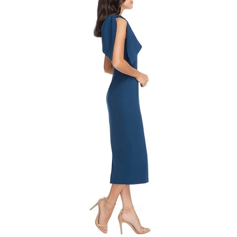 Dress the Population Tiffany One Shoulder Bow Detail Sleeveless Sheath Dress - Image 4