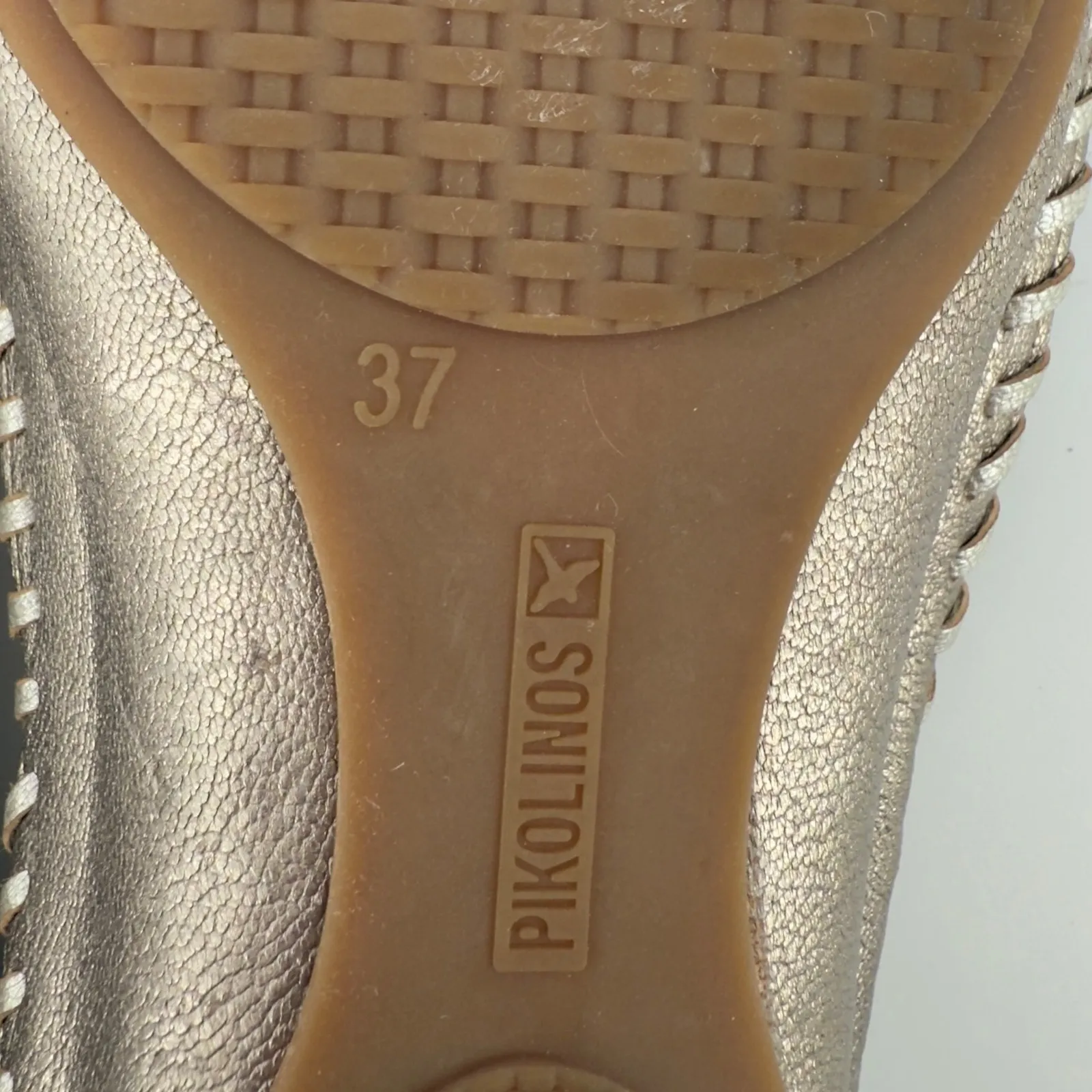 Pikolinos Puerto Vallarta Mary Jane‎ Sandals Gold Metallic Women EU 37/US 6.5 - Image 9