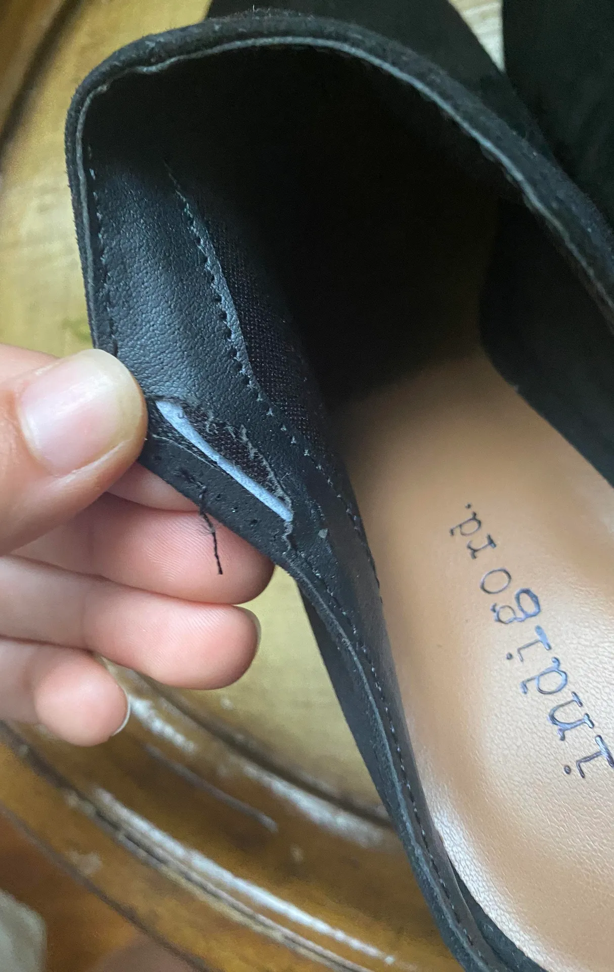 indigo. Mules Heels Black Suede - Image 8