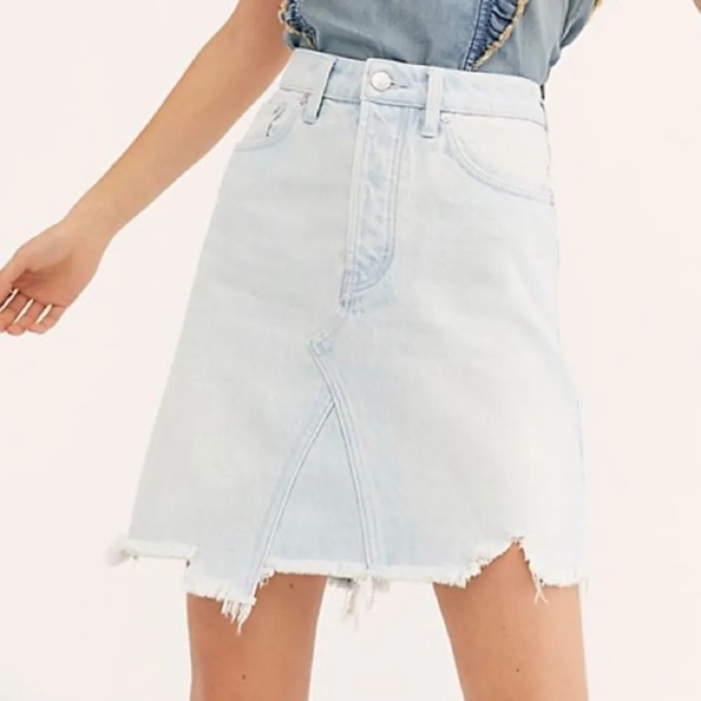 NWT Free People Going Rouge Denim Skirt - Image 4