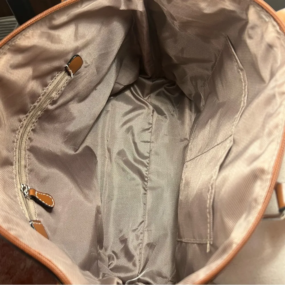 NWT London Fog Cameo Pink & Brown Tote or Shoulder Bag - Image 13