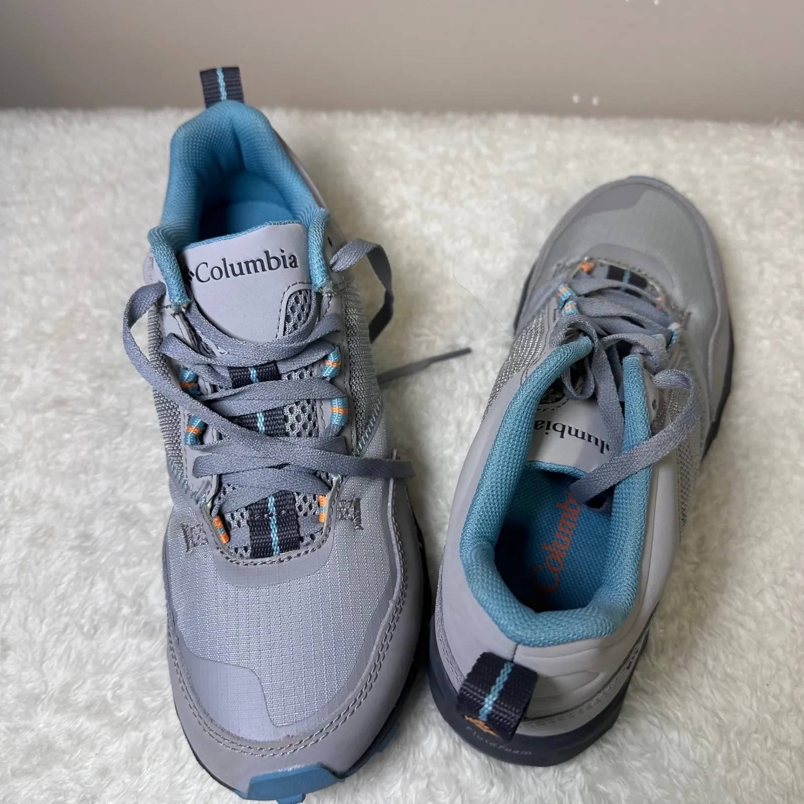Columbia Women's Flow District Trail Hiking 6.5 Gray Blue FluidFoam BL0164-088 - Image 8