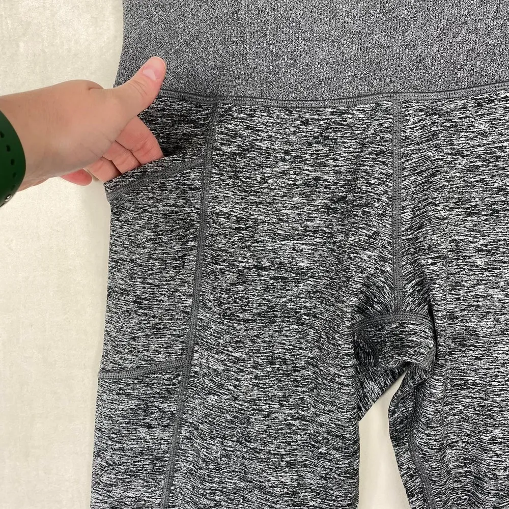 Athleta Exhale Stash Pocket Heel Tight In Softluxe Dark Heathered Gray Size 1X - Image 9