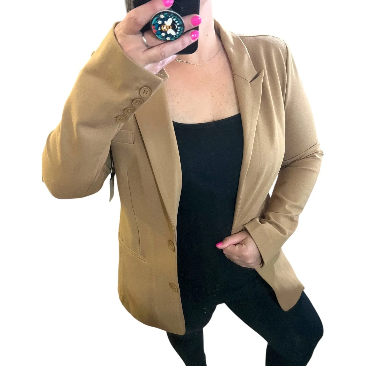 RD Style (M) Alexis Oversized Button Cuff 2 Pocket Long Sleeve Blazer Stitch Fix - Image 2