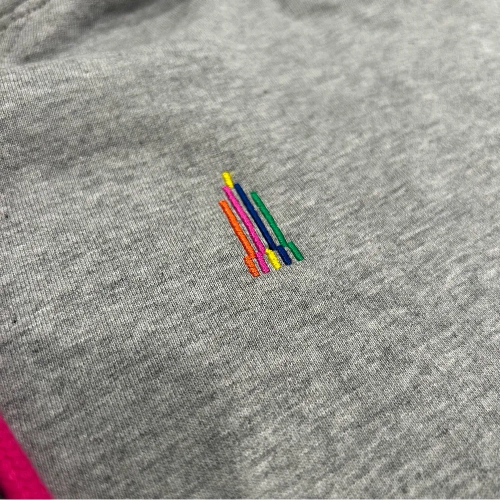 NWT Terez New York Forever Hoodie Sweatshirt Gray Embroidered Logo Size XS - Image 6