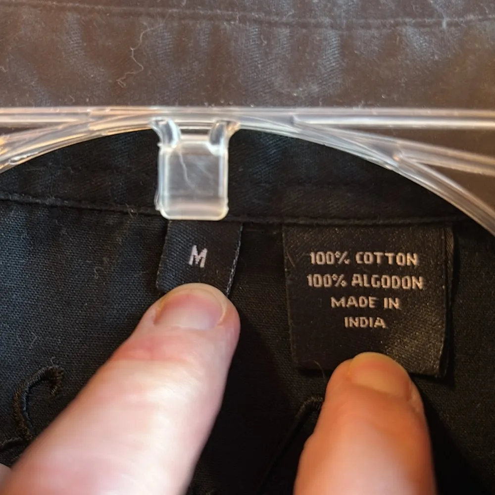 Resistol Sherry Cervi Women's Pearl Snap Button Down Shirt, Black, Size Medium Black - Image 6