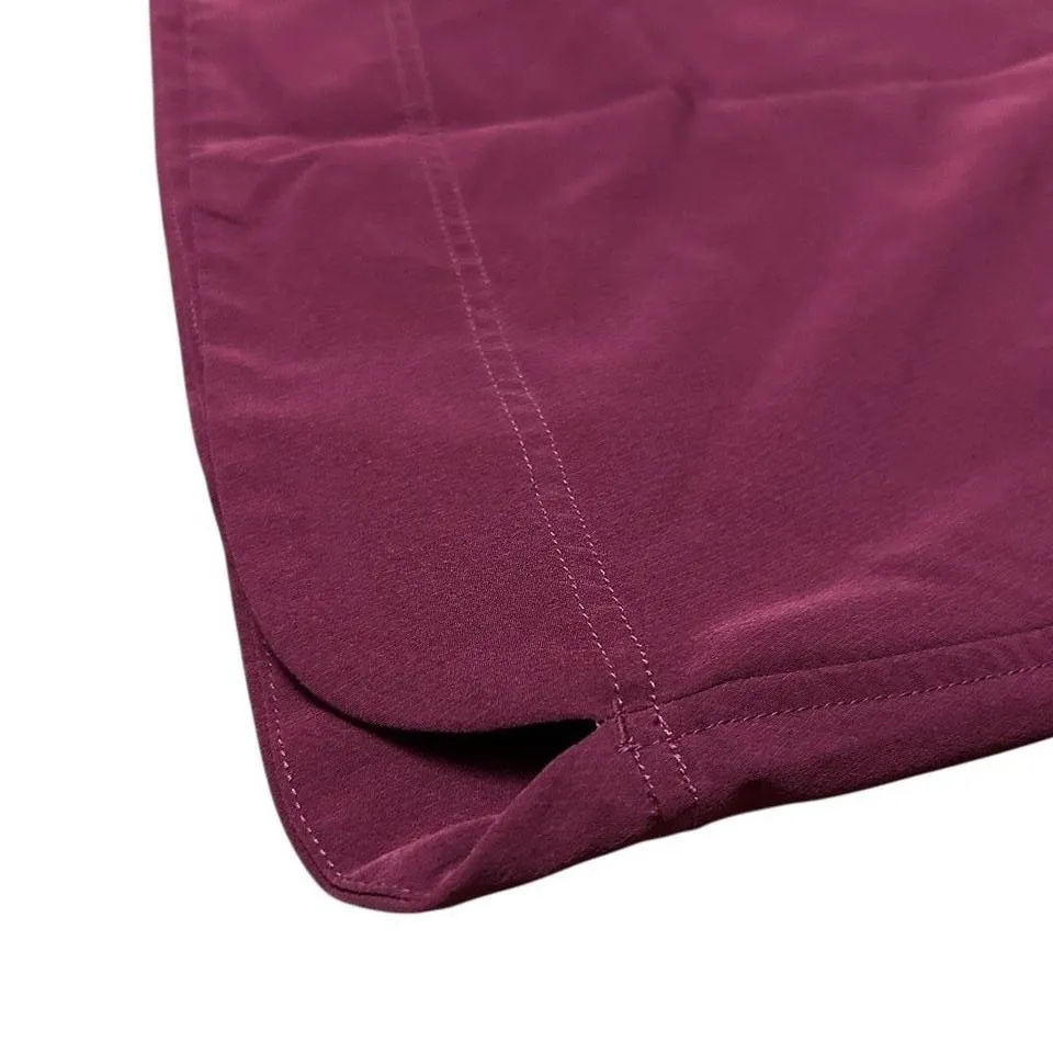 Athletic Skort with Pockets Burgundy Activewear Running‎ Tennis Golf Skirt - Image 4