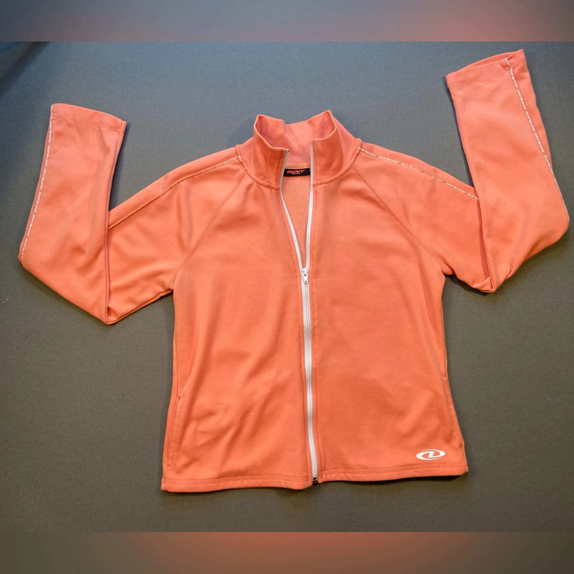 Vintage DKNY Active‎ zip up sweatshirt and pants size XL & L - Image 2