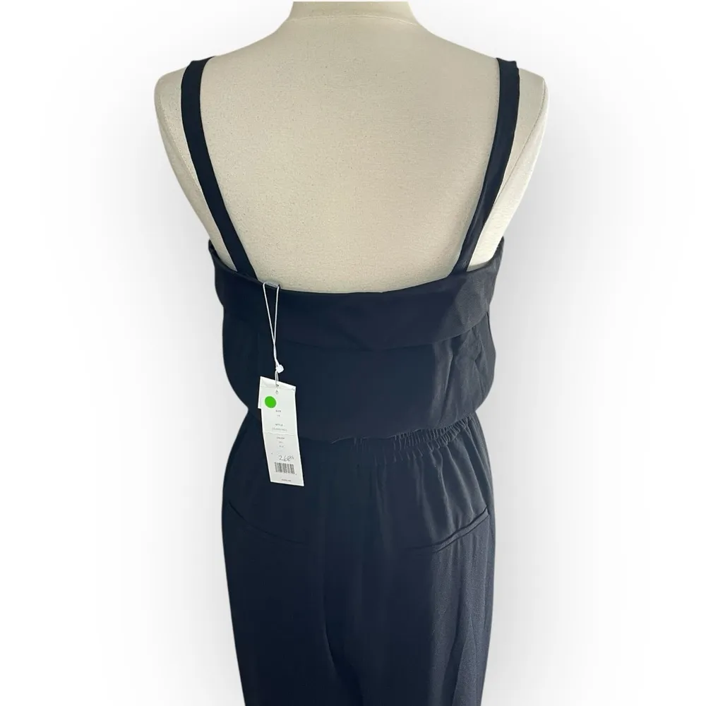 NWT VINCE Black Tuxedo Jumpsuit, Size 14 - Image 11