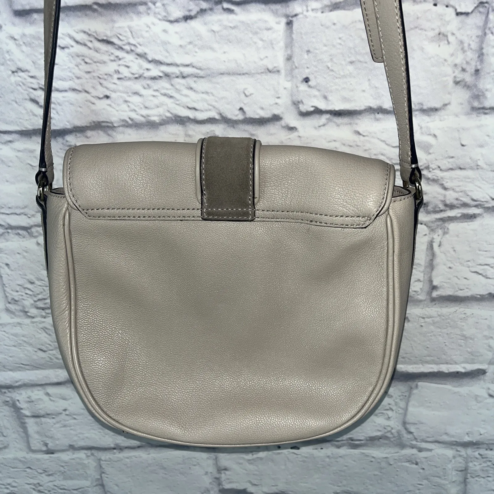 Kate Spade Hunts Place Marsi Leather & Suede Crossbody Purse Bag - Image 6