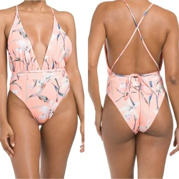 Maaji Safari Plunge One Piece Reversible Swimsuit - Image 2