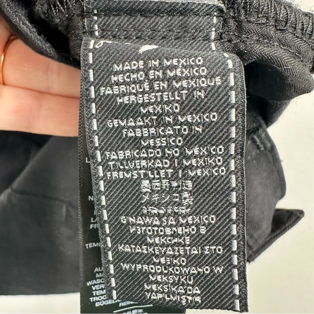 7 for‎ All Mankind Women's Size 23 Black Denim High Rise Cut Off Shorts Festival - Image 6