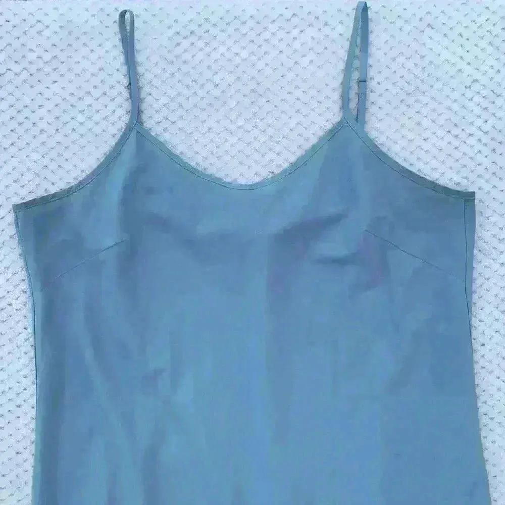 Blue Sharagano slip dress sz 12 summer casual lightweight western concert rodeo - Image 2