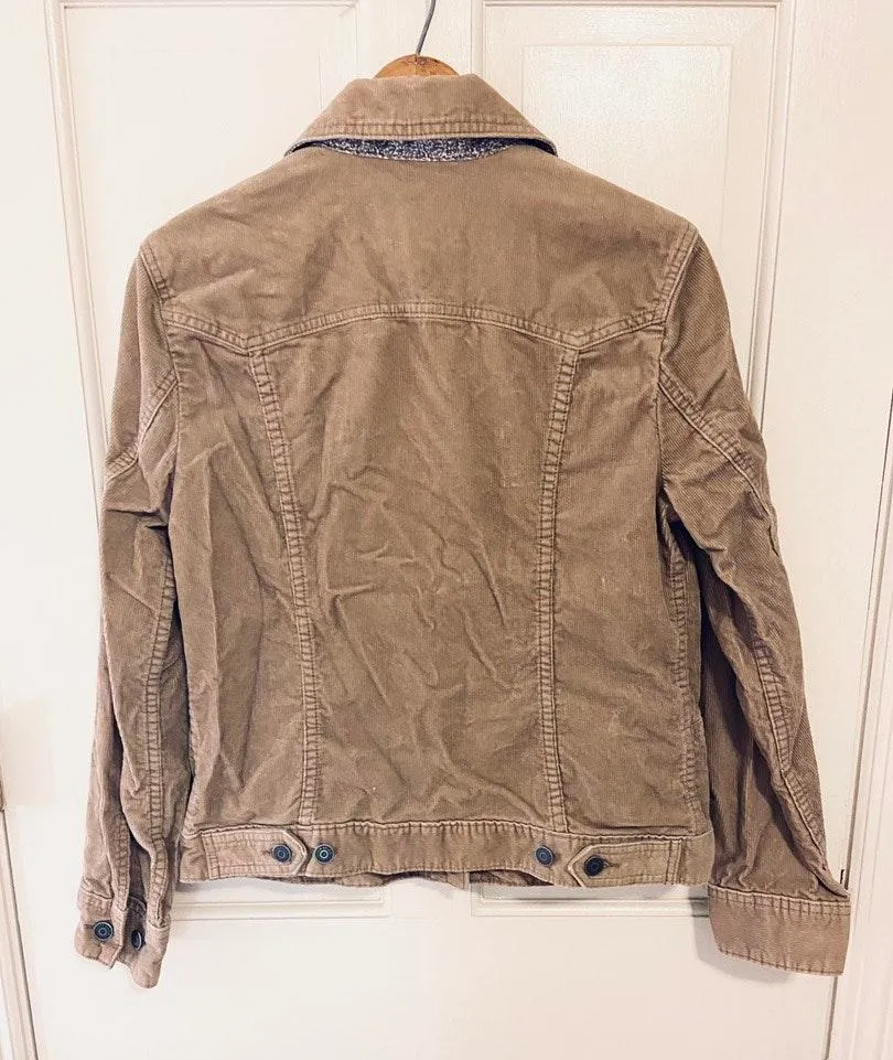 Eddie Bauer Corduroy tan  button up  jacket - Image 3