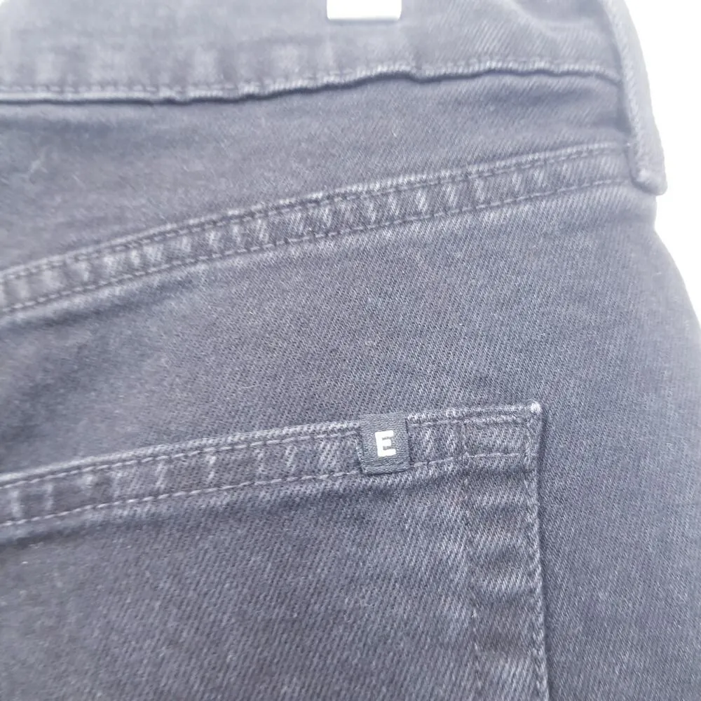 Everlane The Original Cheeky Crop Jeans Organic Cotton High Rise Black Denim - Image 7