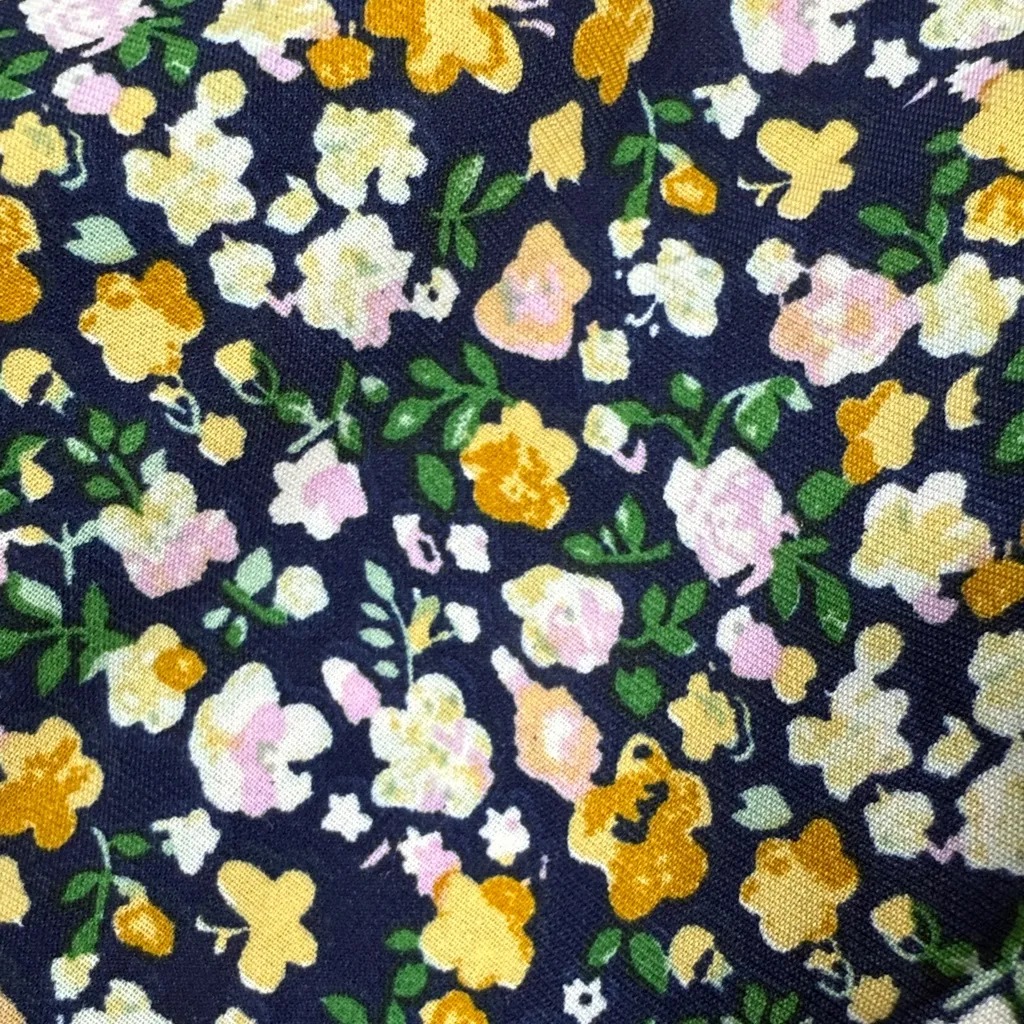 Allegra K Floral Maxi Ruffle Skirt - Black, Yellow, White - Image 8