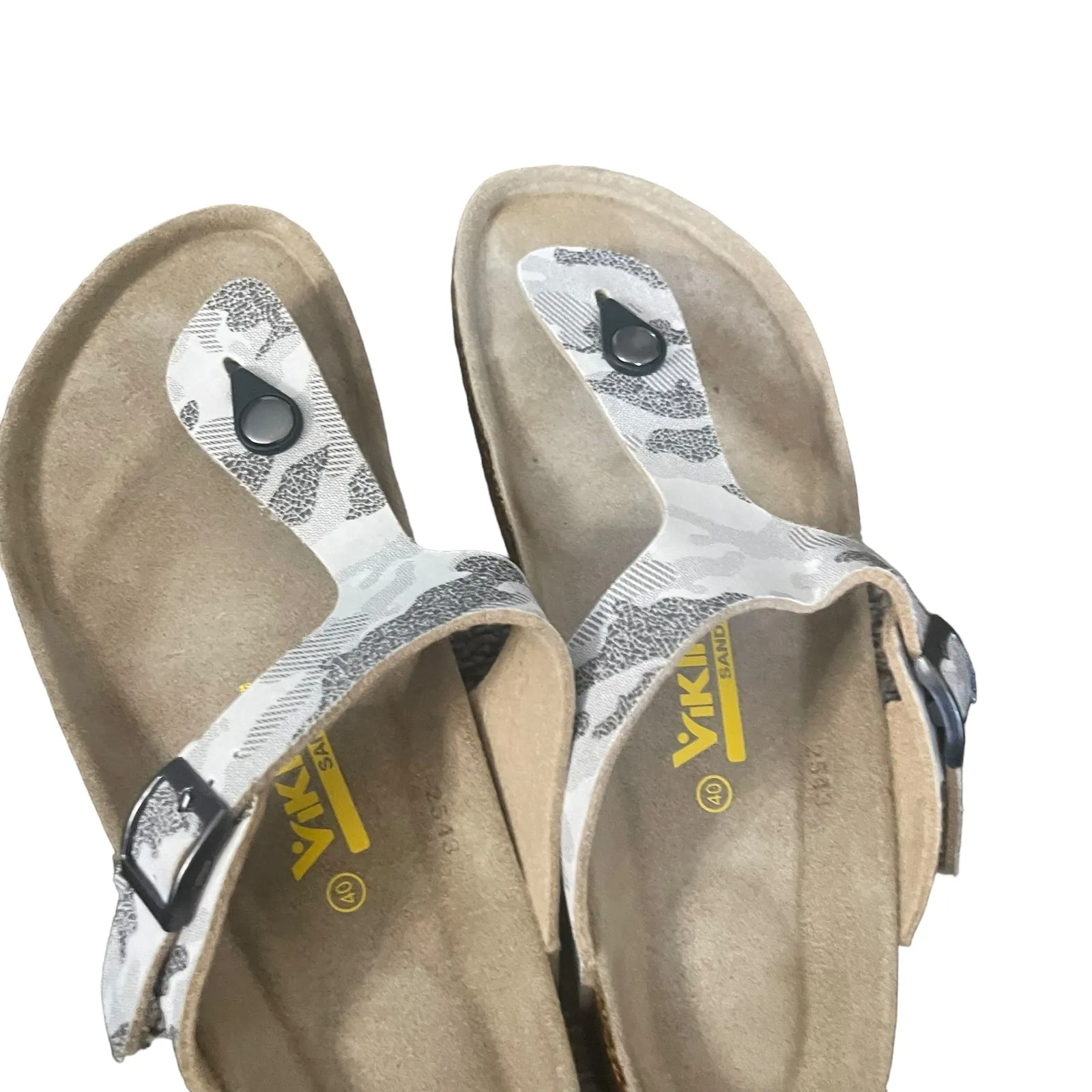 Viking Sandals Women's Size 9 White Camo Soft Footbed‎ Sandals - Image 6