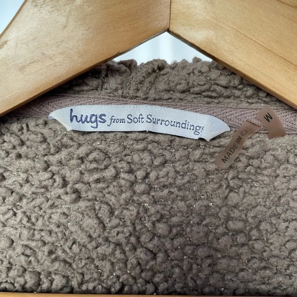 Hugs from Soft Surroundings Hug Me Cardigan in Brown Size Medium - Image 3