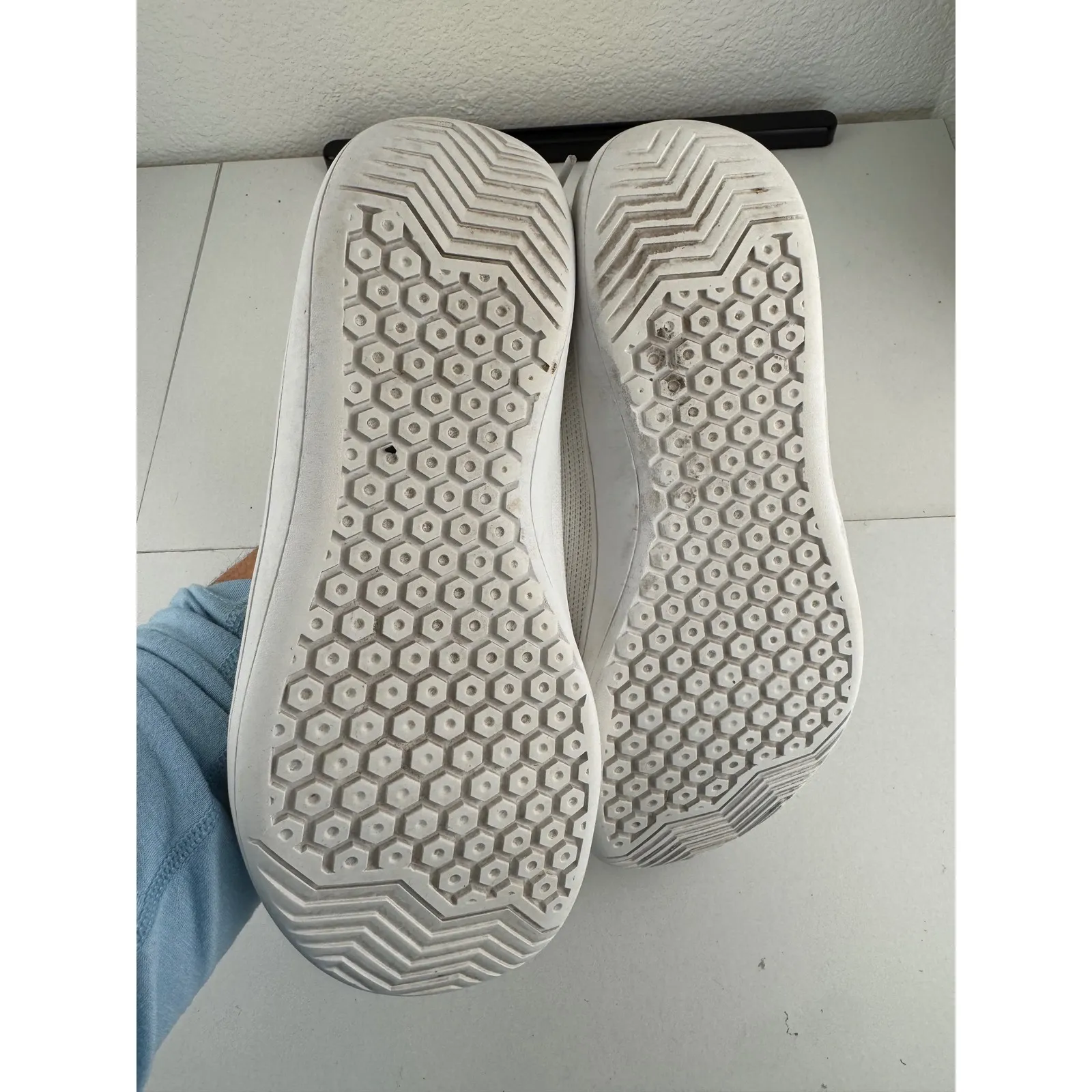 WHITING White Mesh Sneakers Barefoot Minimalist Athletic Shoes Size 40 9.5 - Image 3