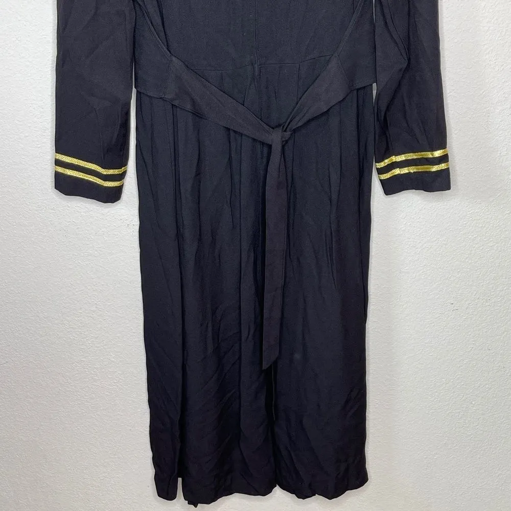 Vintage J.B.S. Ltd. Nautical Dress Gold Size 16 - Image 7