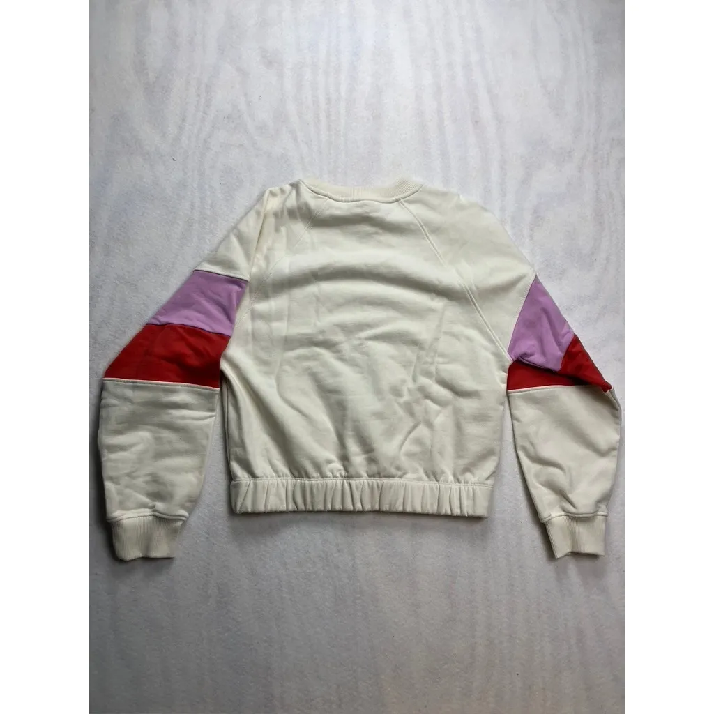 Evereve Ava Colorblock Pullover Sweatshirt Crew Neck Cotton Women's M New - Image 8