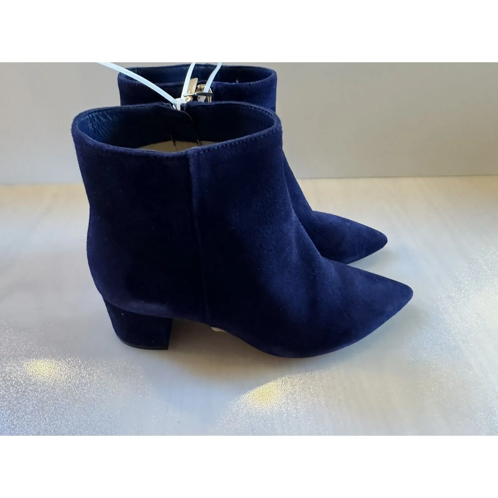 L’AGENCE Jeanne Block Heel Bootie in Midnight Size 38 US 8 (New Display Model) - Image 5