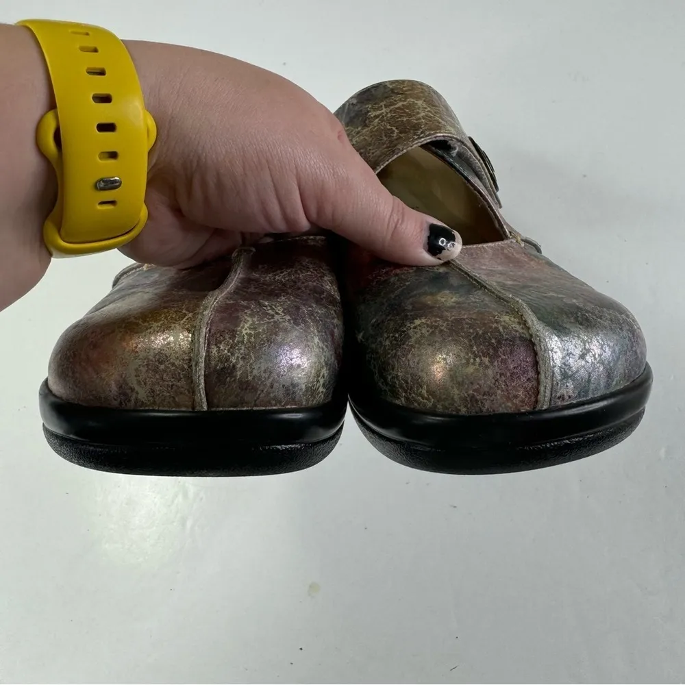 Alegria Floral Kaitlyn Patina Mary‎ Jane Shoes Size 40 - Image 5