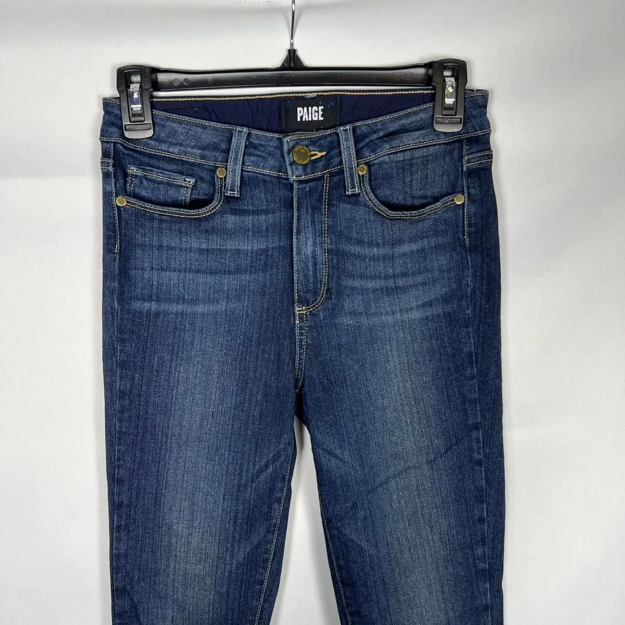 PAIGE Premium Denim Dark Wash Ankle Skinny Jeans (Size 26) - Image 2