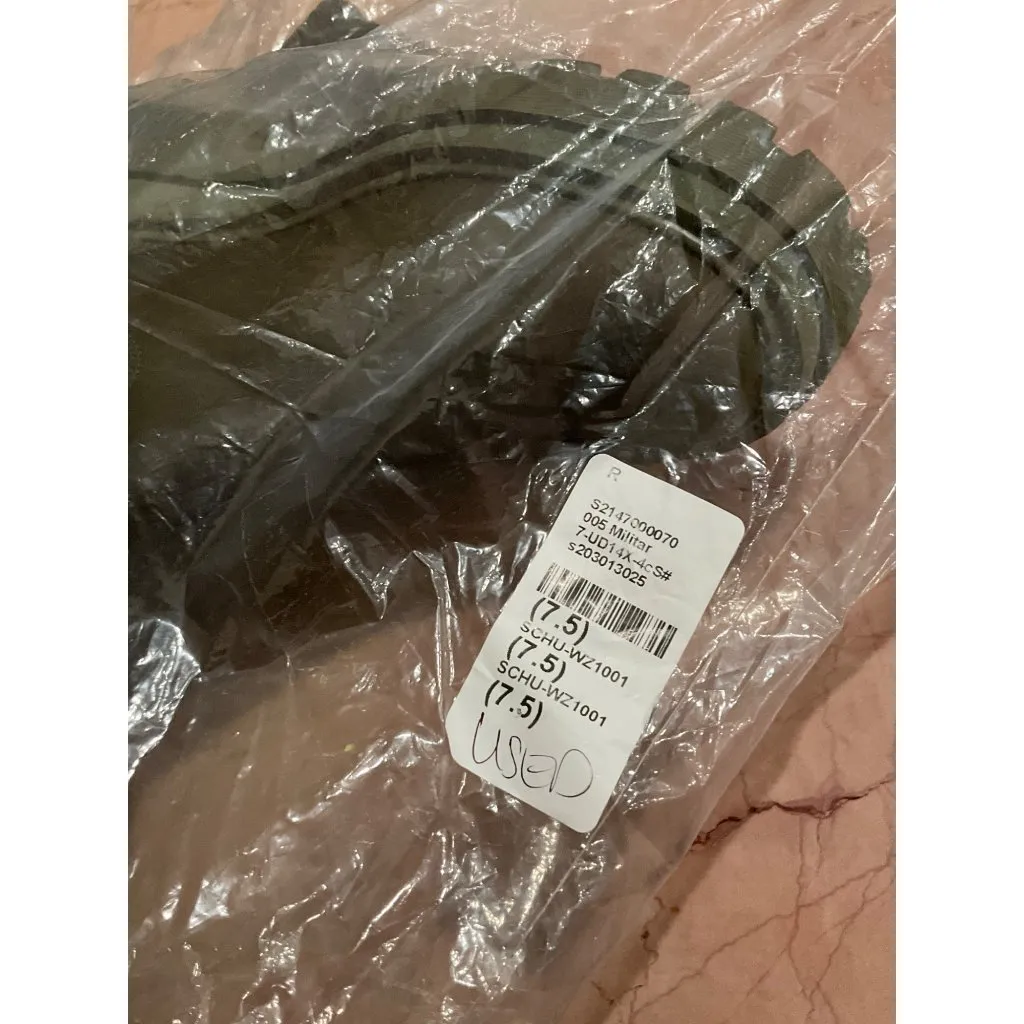 Schutz Womens Florence Boots in Military Green 7.5 New Knee High Wedge - Image 10