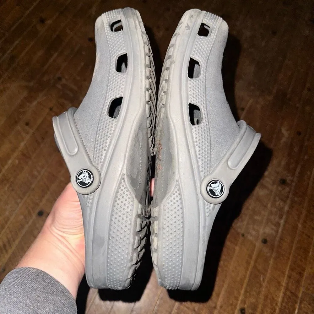 Crocs gray rubber arch support 7/9 ortho nursing clogs - Image 3