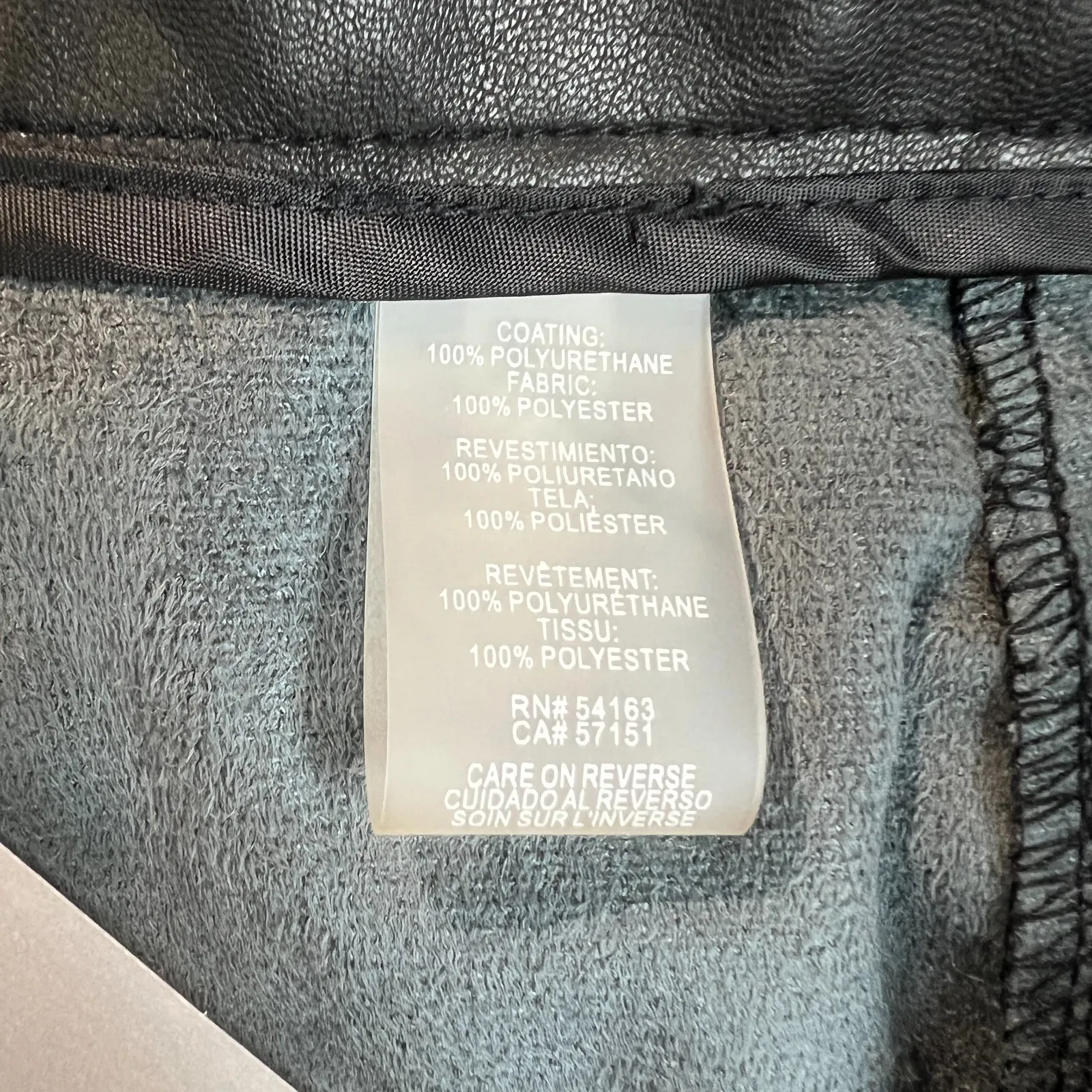 Karl Lagerfeld Faux Leather Cargo Pants Womens 12 Black Belted Straight Leg New‎ - Image 13