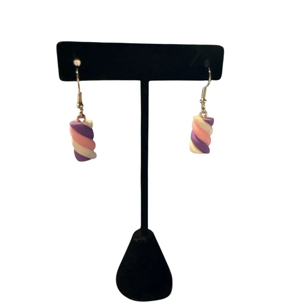 3/$20 Colorful Candy Swirl Earrings - Image 3