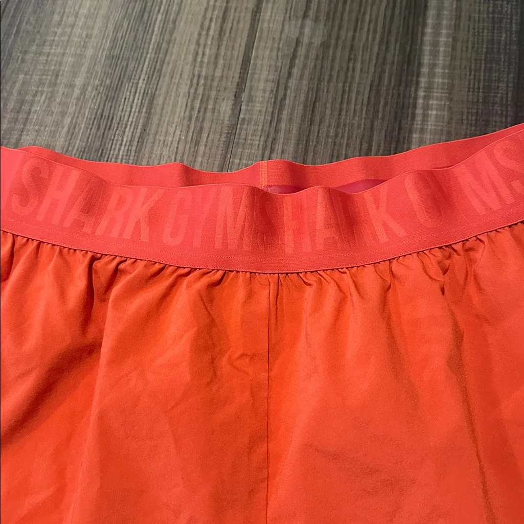 Gymshark Women's Orange Athletic Shorts - Image 4
