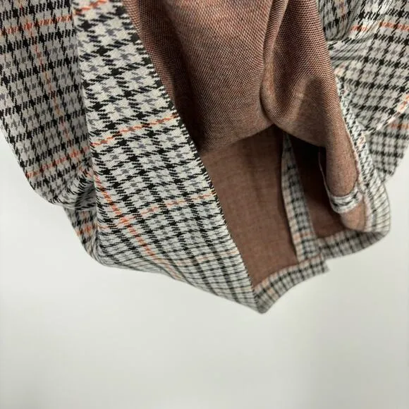 Calvin Klein Herringbone Check Print Short Sleeve Shirt‎ Dress Size 8 NWT - Image 9