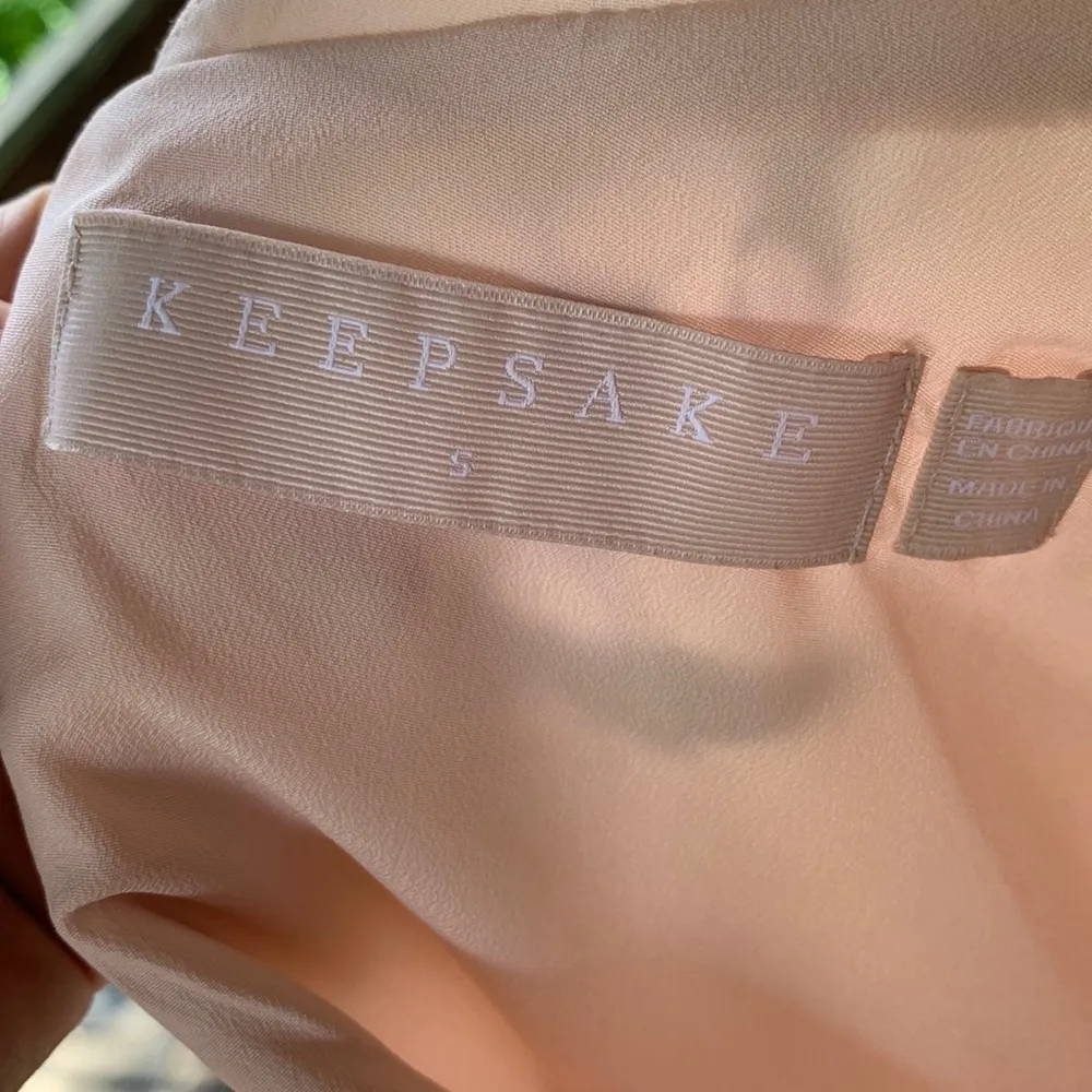 Keepsake The Label Light Garden Floral Pink Flouncy Dress Girly Flirty Preppy - Image 4